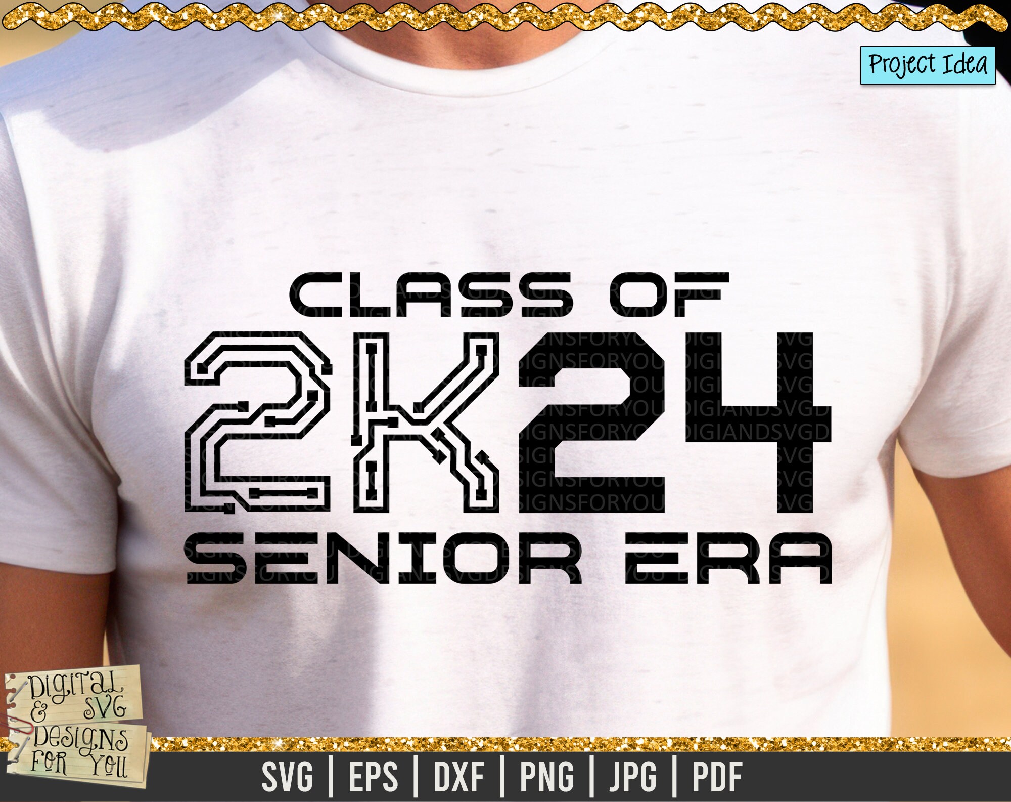 Thiswear Graduation Decorations Class of 2024 2K24 Graduation Short Sleeve Unisex T-Shirt Large Military Green, Adult Unisex