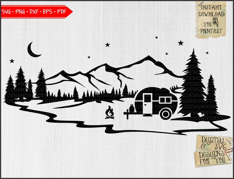 Free Free Mountain Camping Svg 176 SVG PNG EPS DXF File