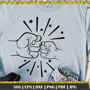Faust Stoß Svg, Vater und Sohn Faust Beule, Väter Tag Shirt Design, Fäuste Svg, Faust Stoß Clipart, Vater und Sohn Svg geschnitten Datei, Vater Liebe