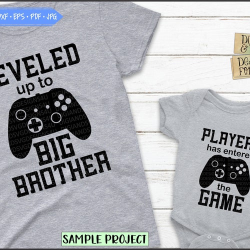 Leveled up to Big Brother Svg Dxf Png Eps. Brothers Funny - Etsy