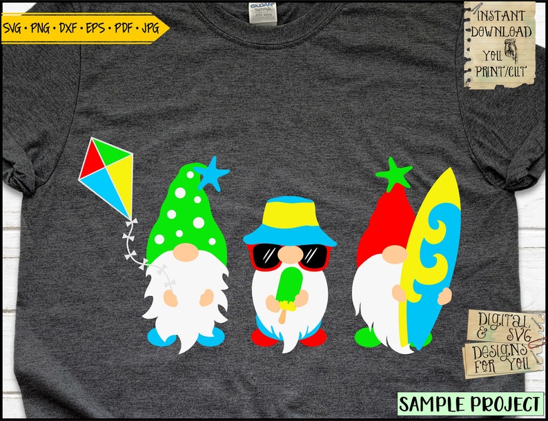Download Summer gnomes Svg Dxf Eps Beach gnomes Summer time Clip ...