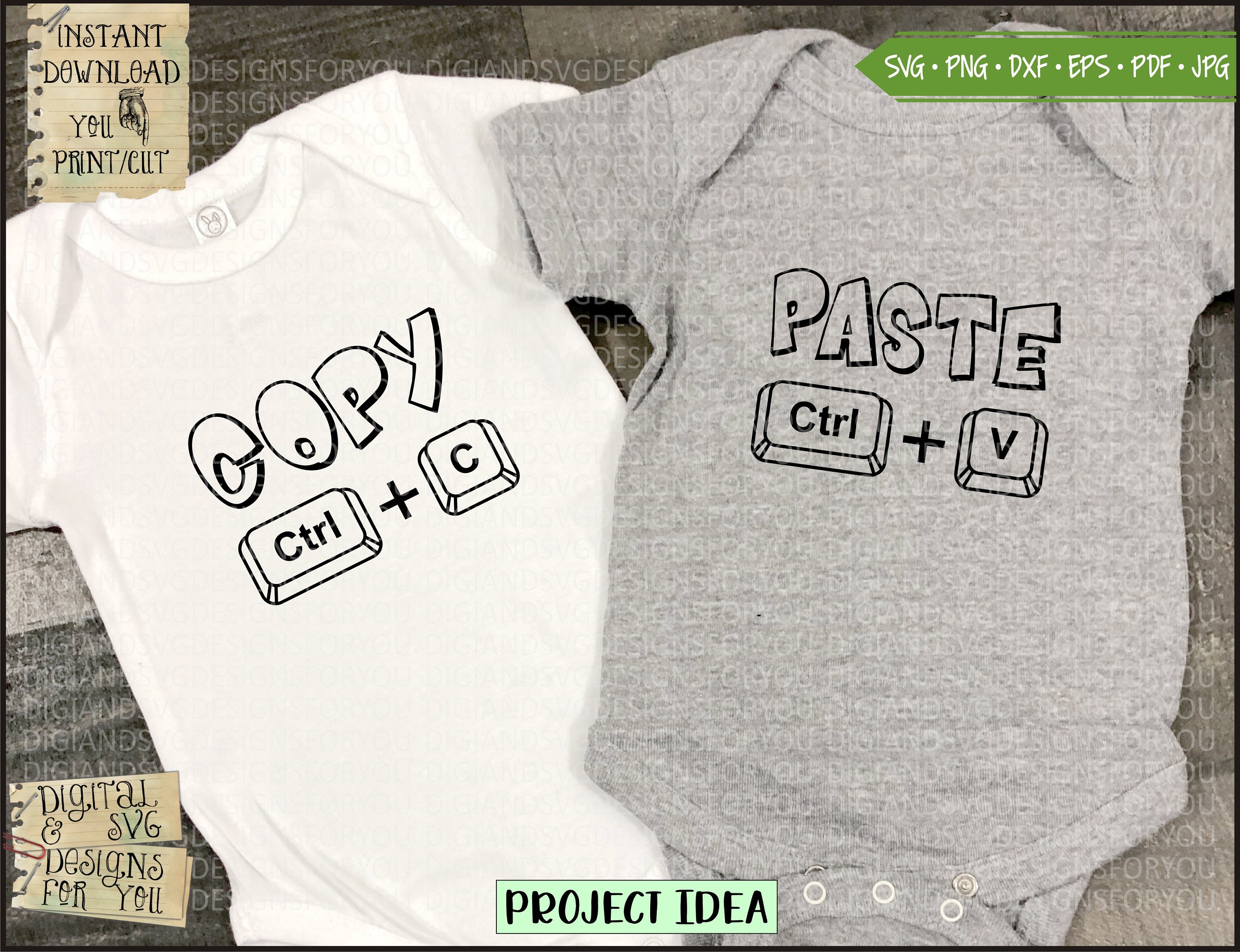 Copy and Paste svg Twins Svg Daddy And Me Svg Mommy and me | Etsy