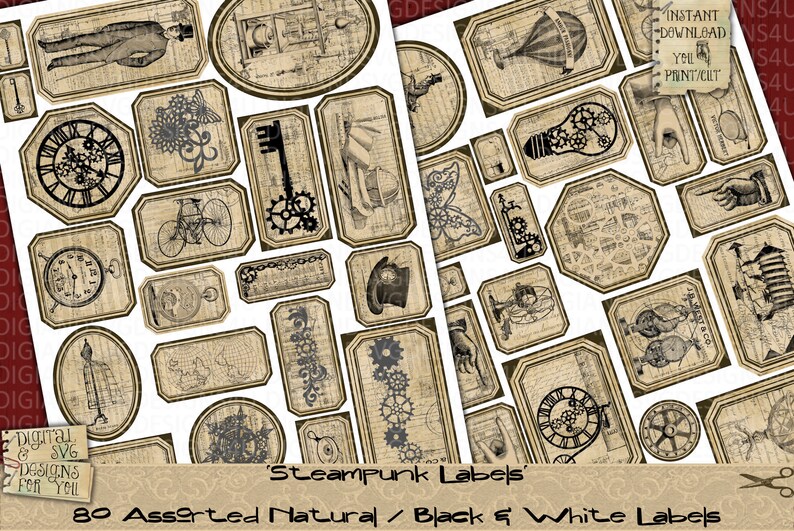 text journal cogs masculine junk journal vintage scrapbook cards labels ephemera steampunk gears printable grunge tags decorative paper craft supplies tools jan takayama com