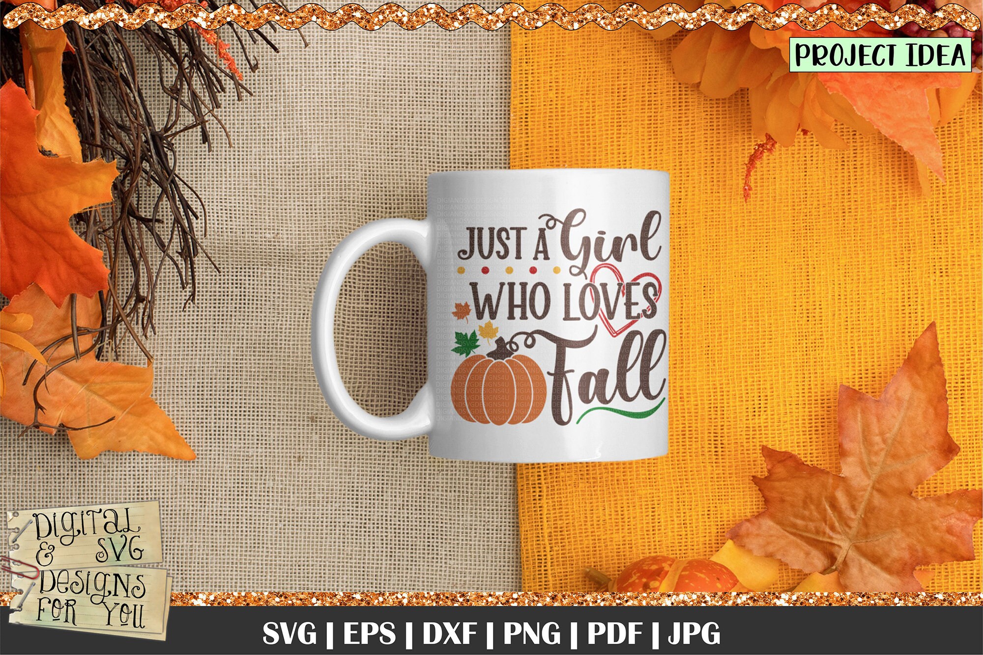 Just a Girl Who Loves Fall Fall Quotes Fall Quote Autumn Etsy UK