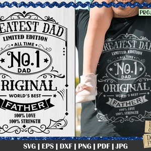 Greatest Dad svg, No.1 Dad, Dad Svg, Vaderdag Svg, Beste vader, Vaderdag gesneden bestand, Best of All Time Dad, Dad shirtontwerp, Dad quote