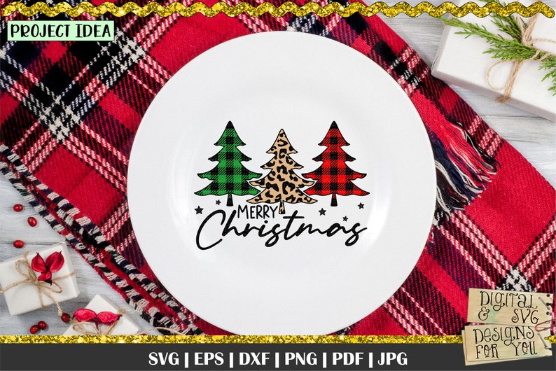 Merry Christmas Svg Christmas Tree Svg Christmas Svg - Etsy