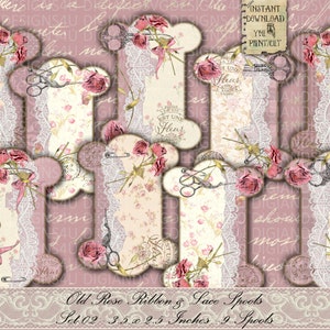 Farbbandspulen, Spitzenspulen, RS02, Organisieren, Shabby, Vintage, Junk Journal, Tags, Karten, Nähen, Printable, Ephemera, Lagerung, Scrapbooking