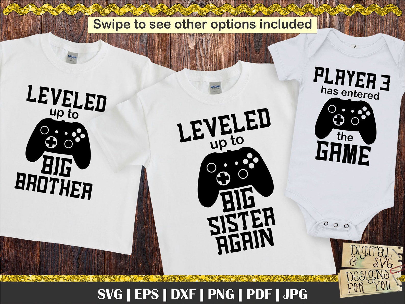 I Leveled Up By Absorbing Everything Leveled up Again Svg Leveled up to Big Brother Big Sister - Etsy