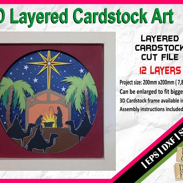 3D Nativity Scene svg, 3D Cardstock design, 3D Paper Cut Template, 3D Box SVG, 3D Shadow Box, 3D Silent night svg,bStar of Bethlehem svg 3D Nativity Scene svg, 3D Cardstock design, 3D Paper Cut Template, 3D Box SVG, 3D Shadow Box, 3D Silent night svg,bStar of Bethlehem svg