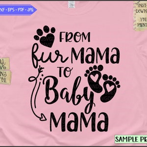 De Mãe Furada para Mãe Bebê Svg Eps PNG Arquivo de Corte PDF, Vida de Mãe Svg, Gravidez Svg, Nova Mãe Svg, Amante de Cães Svg, Maternidade Svg, Cameo Cricut