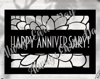 Download Anniversary Card Svg Etsy
