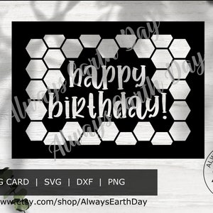Happy Birthday Card svg cut file, Happy Birthday svg, Birthday svg, Greeting Cards svg, Cricut Card svg, DIY Birthday Card