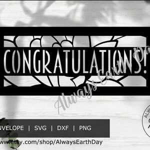 Felicitaciones sobre de dinero SVG archivo cortado, sobre en efectivo, felicitaciones svg