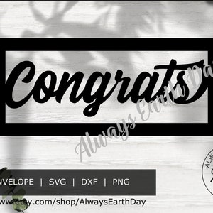Felicitaciones sobre de dinero SVG archivo de corte, sobre en efectivo, felicitaciones svg