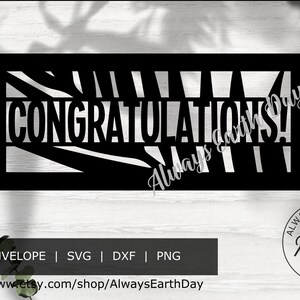 Felicitaciones sobre de dinero SVG archivo cortado, sobre en efectivo, felicitaciones svg