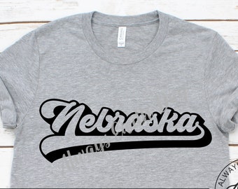 Nebraska svg, Nebraska Shirt svg, USA, State, Home, Patriotic svg, Retro svg