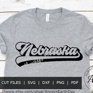 Nebraska svg, Nebraska Shirt svg, USA, State, Home, Patriotic svg, Retro svg