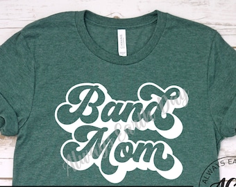 Band Mom svg, Marching Band svg, Sport svg, Mom Life svg, School Spirit svg, Cheer svg, Retro svg