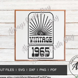 Vintage 1965 svg, 1965 Birthday svg, 1965 Birthday Shirt svg, Vintage 1965 png, Aged to Perfection, All Original Parts, Retro svg