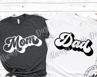 Mamá svg, Papá svg, Mamá Camisa, Papá Camisa, Promovido a mamá, Promovido a papá, Mamá svg, Papá svg, Mamá svg, Familia svg, Camisas Familiares