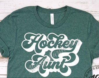 Hockey Tía svg, Hockey svg, Deportes svg, Día del Juego svg, Espíritu Escolar svg, Retro svg