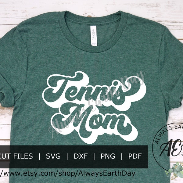 Tennis Mom svg, Tennis svg, Tennis Shirt, Tennis Mom Shirt, Sports svg, Sports Mom svg, Mom Life svg, Game Day svg, Retro svg