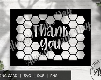 Thank You Card svg cut file, Thank You svg, Wedding Cards, Wedding Thank You, Teacher Thank You, Teacher Appreciation, Cricut Card svg
