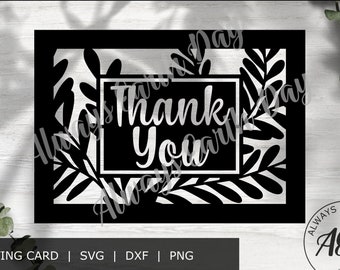 Thank You Card svg cut file, Thank You svg, Wedding Cards, Wedding Thank You, Teacher Thank You, Teacher Appreciation, Cricut Card svg