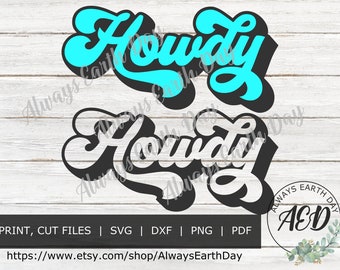 Howdy svg, Hallo svg, Hello Sign, Texas svg, Boerderij svg, Welkom svg, Western svg, Cowboy svg, Good Vibes svg, Southern svg, Retro svg