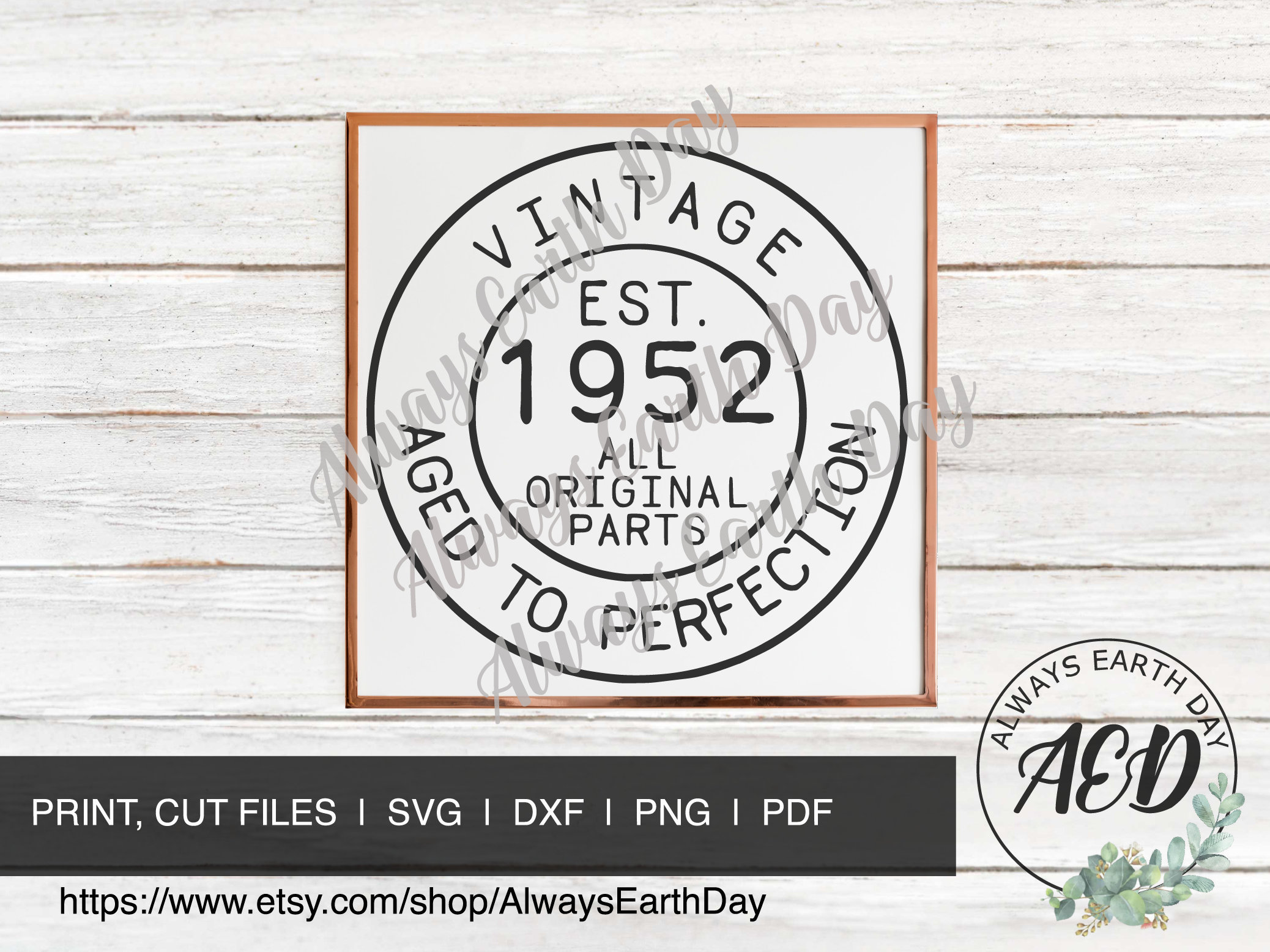 Jahrgang 1952 Svg, 1952 Geburtstag Svg, Vintage 1952 Shirt Svg, im