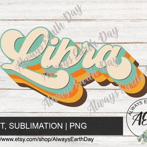 Libra png, Libra Sublimation Download, September Birthday png, October Birthday png, Zodiac Signs, Zodiac png, Retro, Astrology