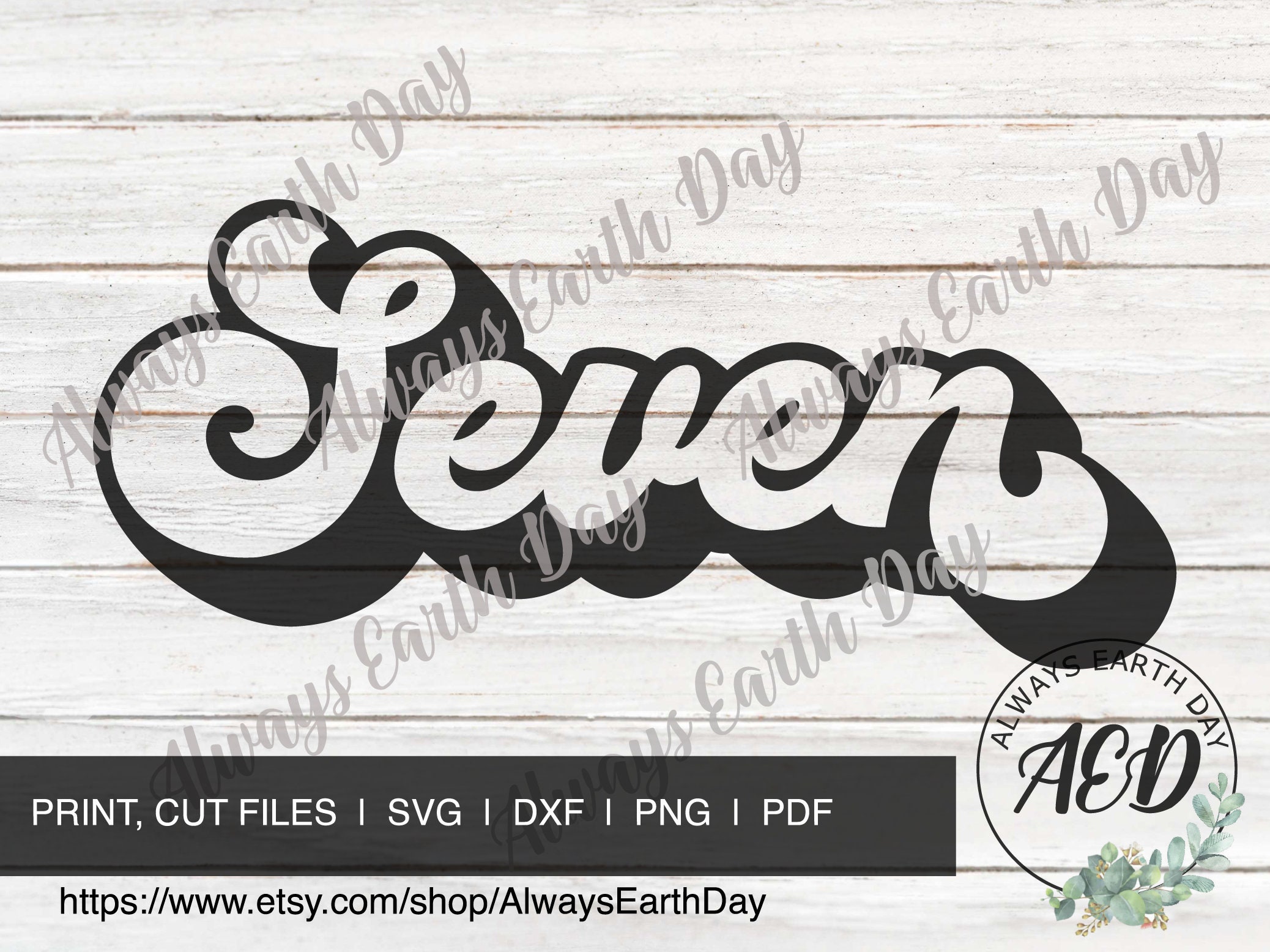 Seven Svg, 7th Birthday Svg, Turning 7 Svg, Seven Sublimation, Birthday ...
