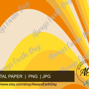 Retro Digital Paper, Sunburst Digital Paper, Sunshine, Summer Digital Paper, Retro Digital Paper Sunburst Background, 70s Digital Paper