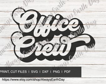 Büro Crew SVG, Büro Crew Shirt svg, Schulgeist svg, Schulgeist Shirt, Back To School SVG, Lehrer svg, Büro Crew png, Retro svg