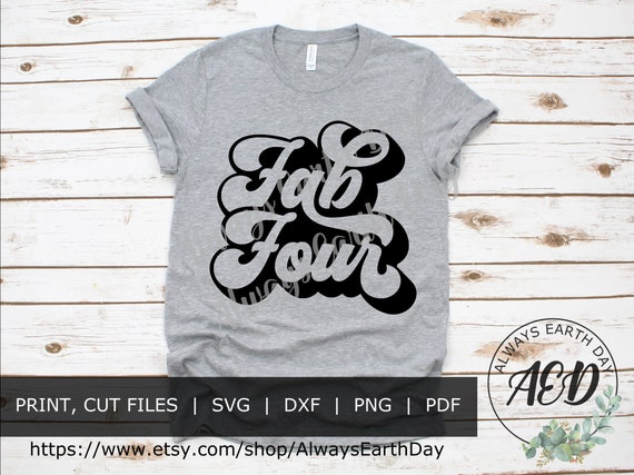 Fab Four svg, Besties svg, BFF svg, Bridal Party svg, Bridesmaid svg, Weekend Vibes svg, Siblings svg, Family svg, Family Shirts, Retro svg