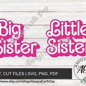 Big Sister Little Sister svg Bundle, Big Sis Shirt svg, Lil Sis Shirt svg, Baby Announcement svg, Promoted to Sister, Sisters Shirt svg