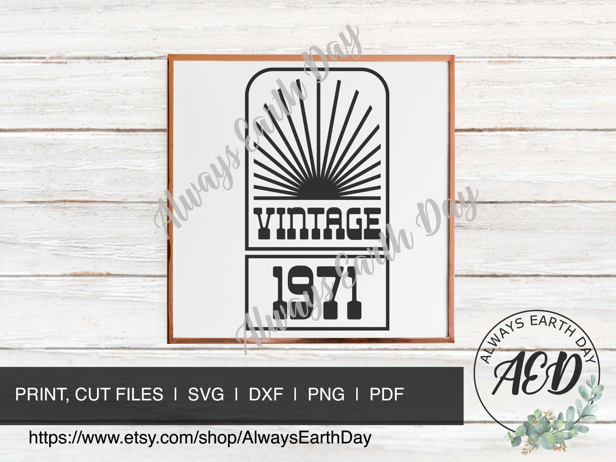 Vintage 1971 Svg, 50th Birthday Svg, Cheers to 50 Years, Hello 50