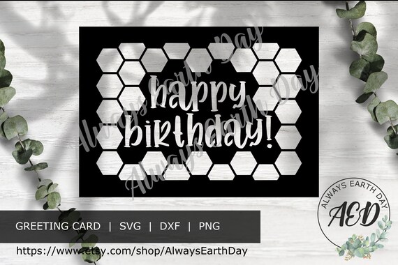 Happy Birthday Card svg cut file, Happy Birthday svg, Birthday svg, Greeting Cards svg, Cricut Card svg, DIY Birthday Card