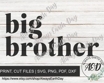 Big Brother svg, Big Brother Shirt svg, Promoted to Brother, Big Bro, Baby Announcement, New Baby svg, Family svg