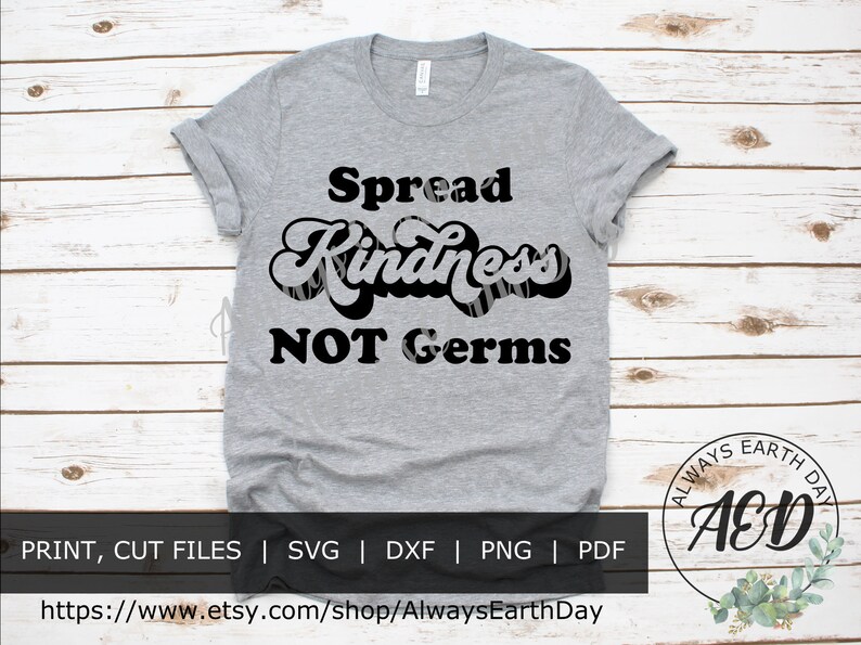 Spread Kindness Not Germs Svg, Wash Your Hands Svg, Bathroom Decor ...