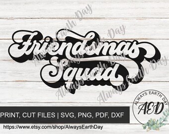 Friendsmas Squad svg, Friendsmas Squad png, Friendsmas svg, Friendsmas png, Merry Christmas png, Christmas Shirt png, Retro