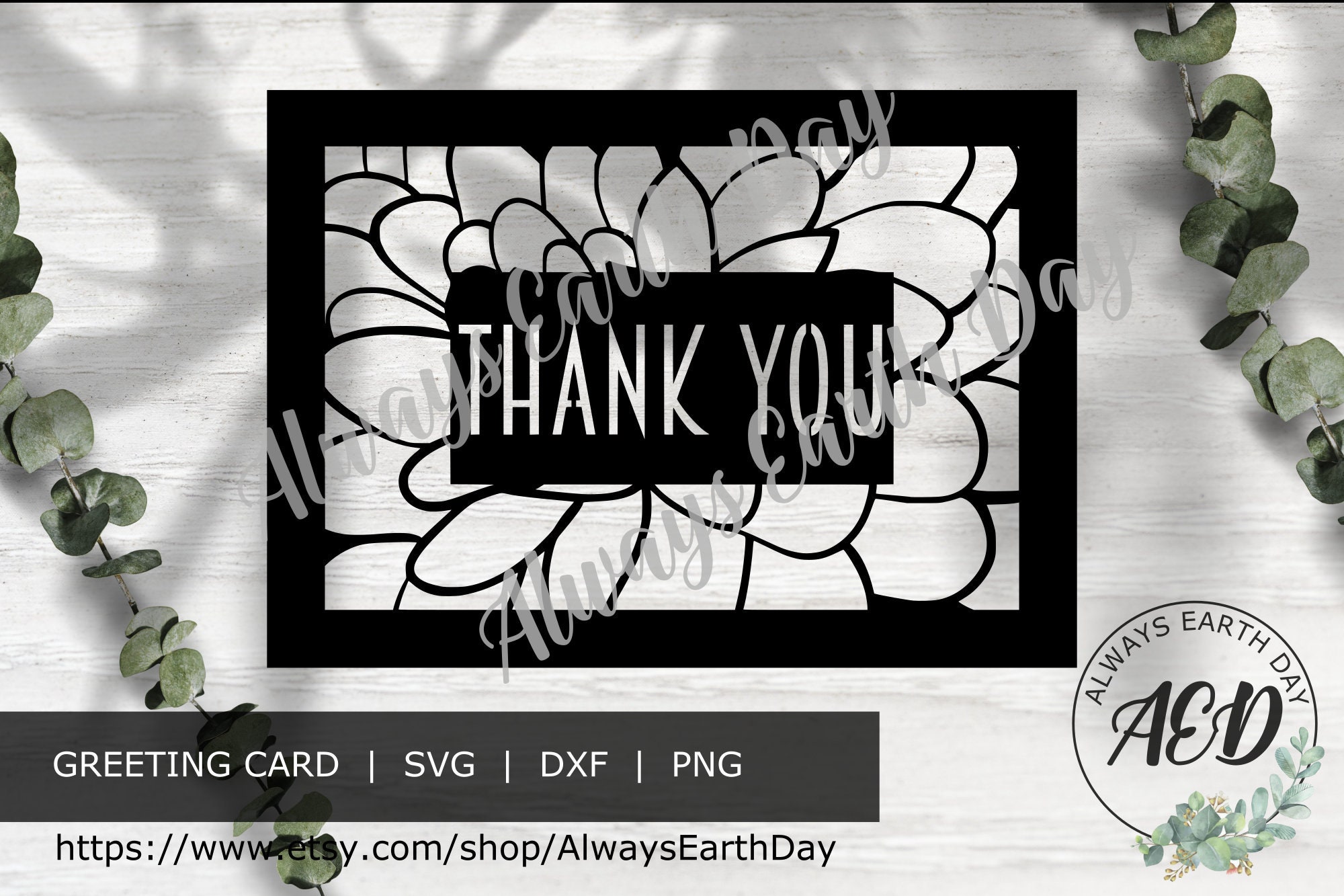 Thank You Card Svg Cut File Thank You Svg Wedding Cards Etsy