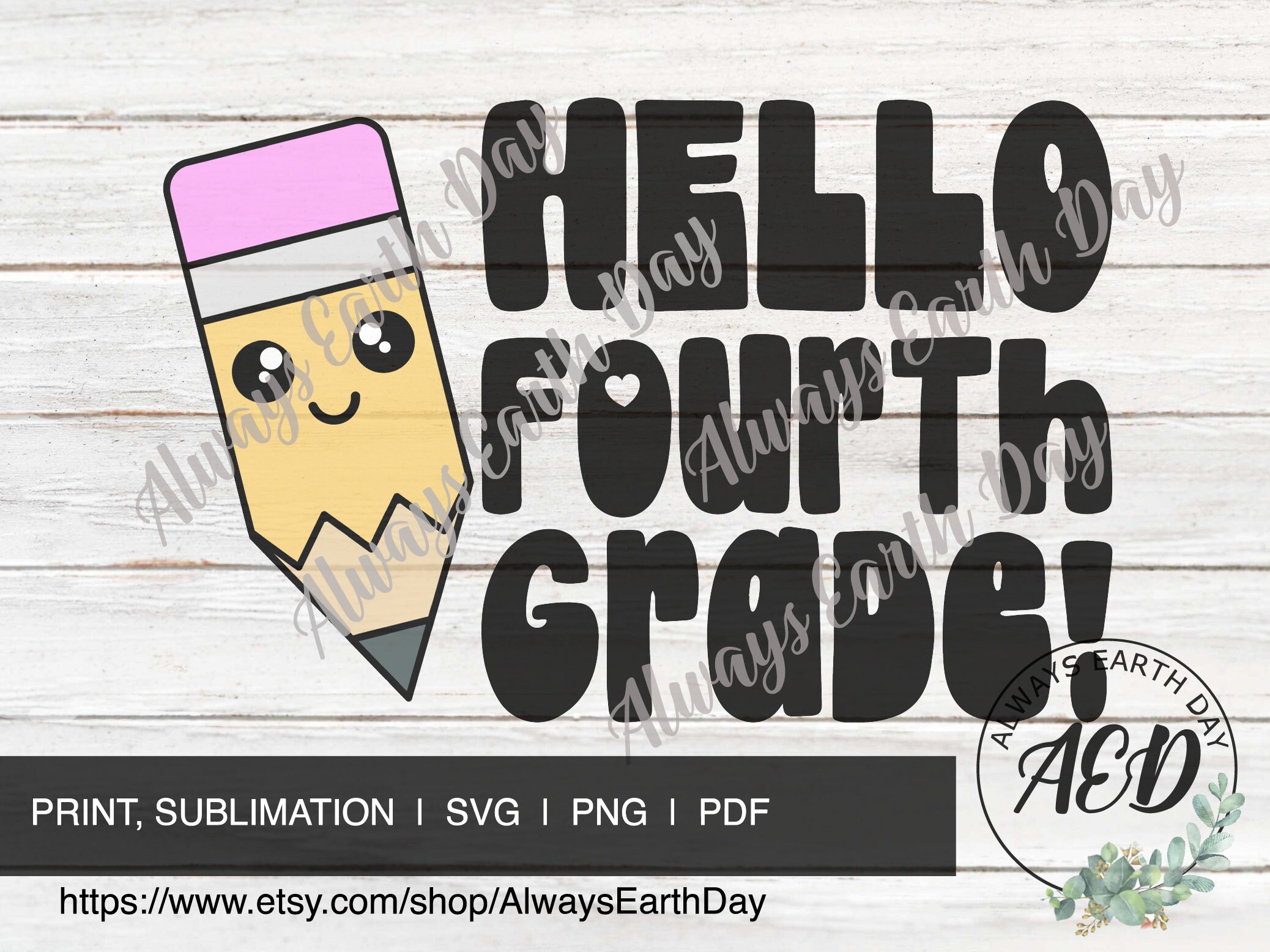 Hello 4th Grade svg 4th Grade Shirt svg 4th Grade Teacher | Etsy