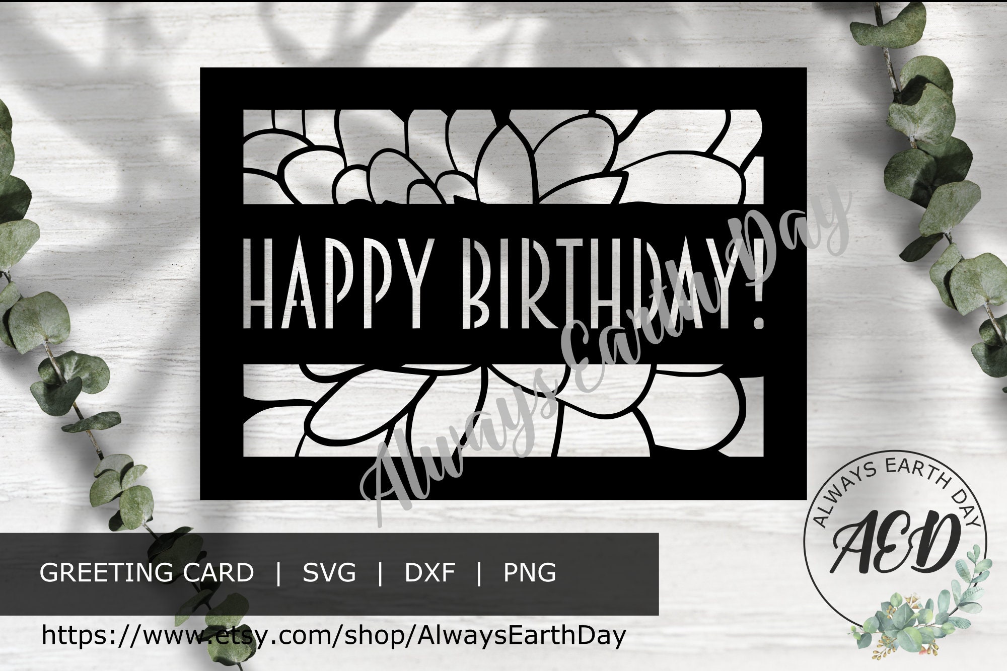 Download Happy Birthday Card Svg Cut File Happy Birthday Svg Birthday Etsy
