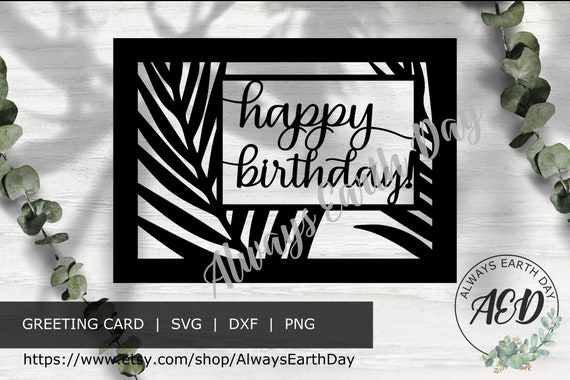 Download Happy Birthday Card Svg Cut File Happy Birthday Svg Birthday Etsy