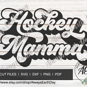 Hockey Mamma svg, Hóquei svg, Esportes svg, Mom Life svg, Game Day svg, Hockey Mamma Shirt svg, School Spirit svg, Retro svg
