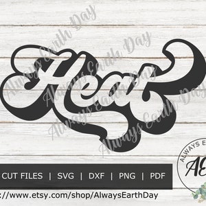 Heat svg, Heat Cheer Mom svg, Cheer svg, Sports svg, Game Day svg, School Spirit svg, Cheerleader svg, Heat png, Retro svg