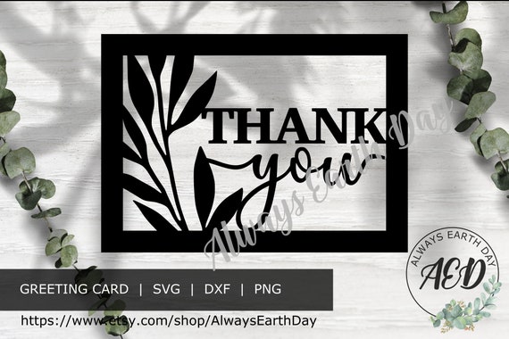 Download Thank You Card Svg Cut File Thank You Svg Wedding Cards Diy Etsy