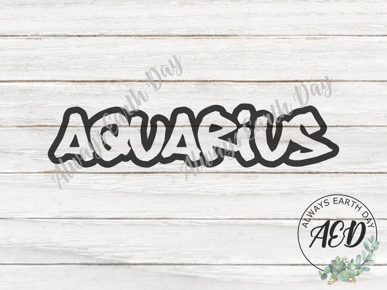 Download Aquarius svg Happy Birthday svg January Birthday svg | Etsy