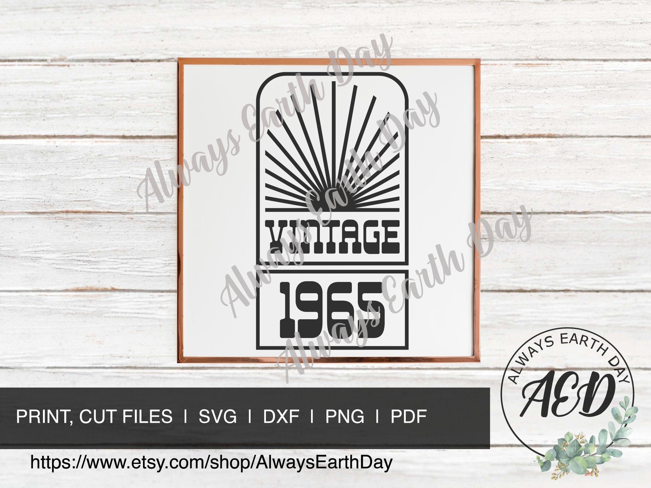 Vintage 1965 Svg, 1965 Birthday Svg, 1965 Birthday Shirt Svg